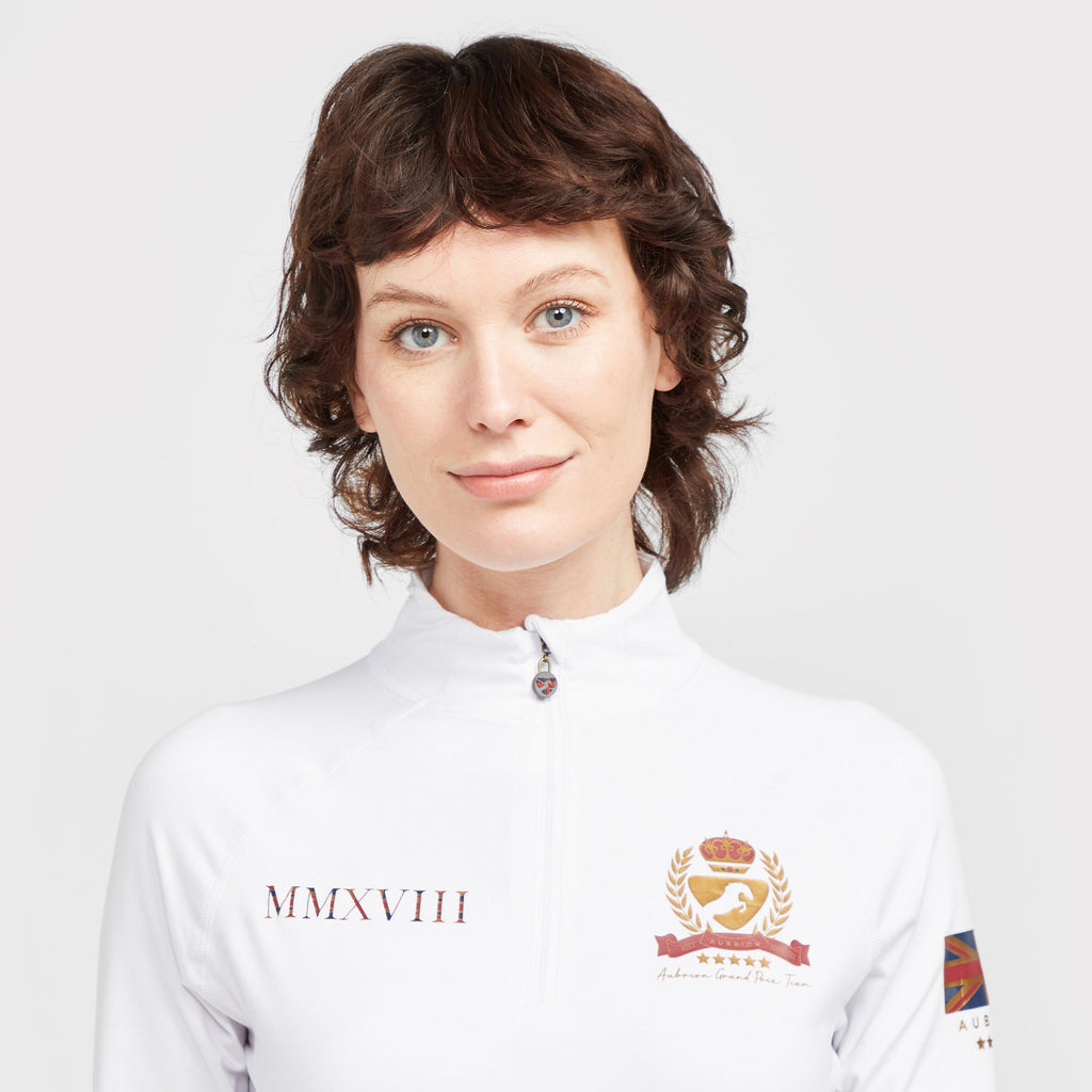Ladies Team Long Sleeve Base Layer White