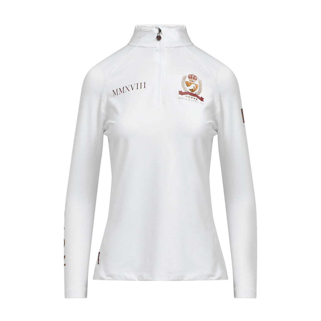 Ladies Team Long Sleeve Base Layer White