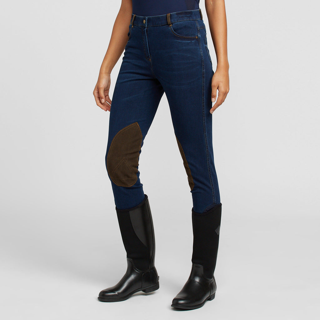 Women’s Shona Knee Patch Denim Breeches