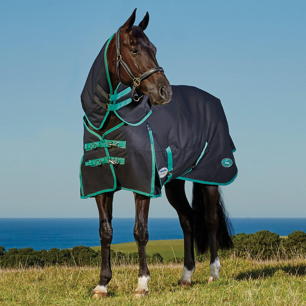 Green-Tec 900D 220g Medium Weight Detach-A-Neck Turnout Rug
