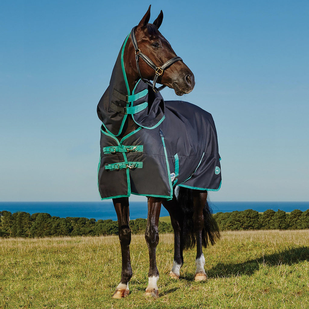 Green-Tec 900D 220g Medium Weight Detach-A-Neck Turnout Rug