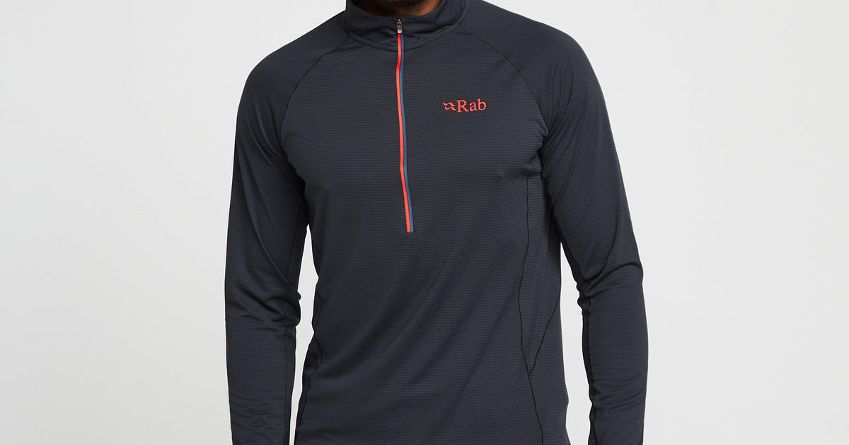 Grey Rab Men’s Sonic Long Sleeve Zip – GO Outdoors