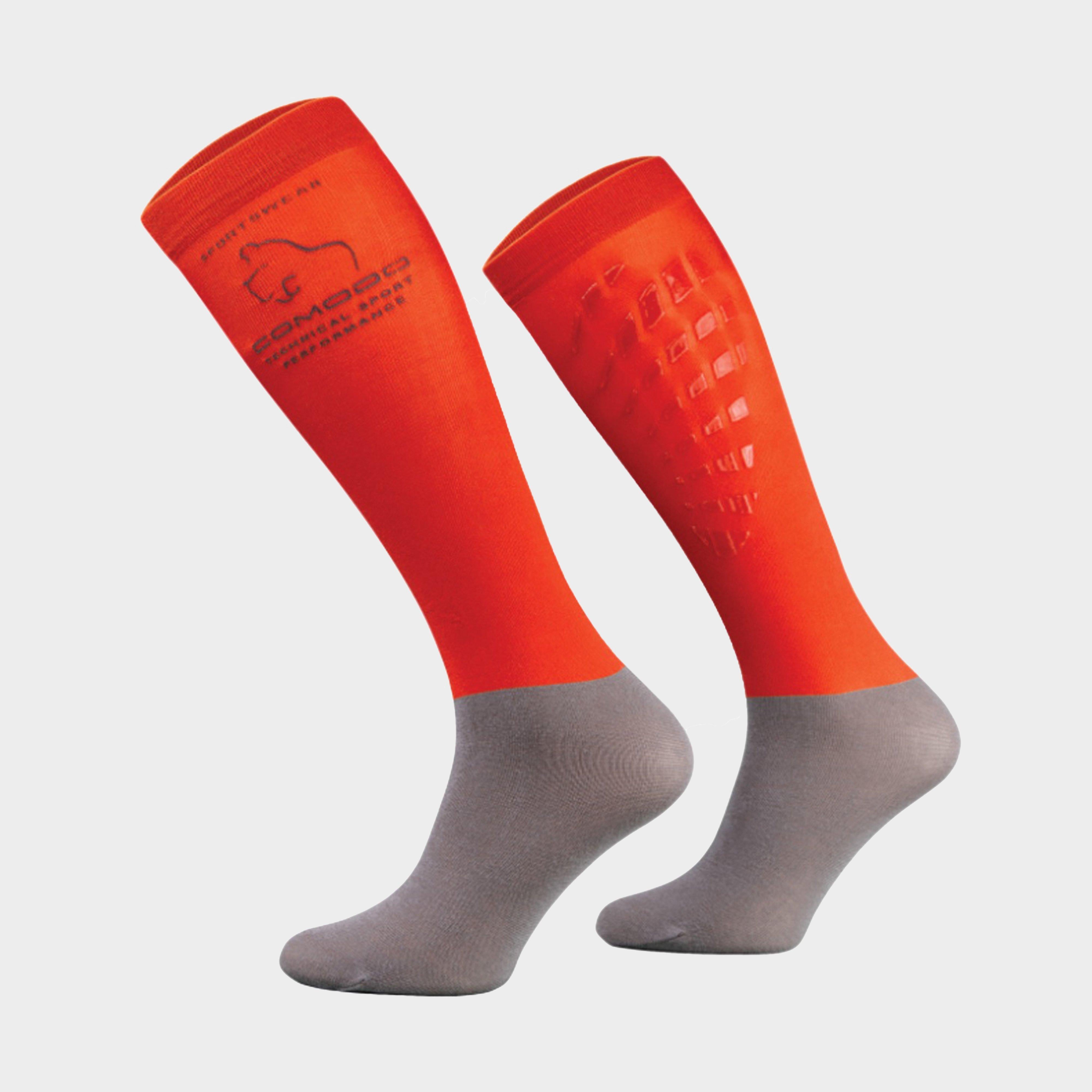 Adults Microfibre Silicone Grip Socks Red