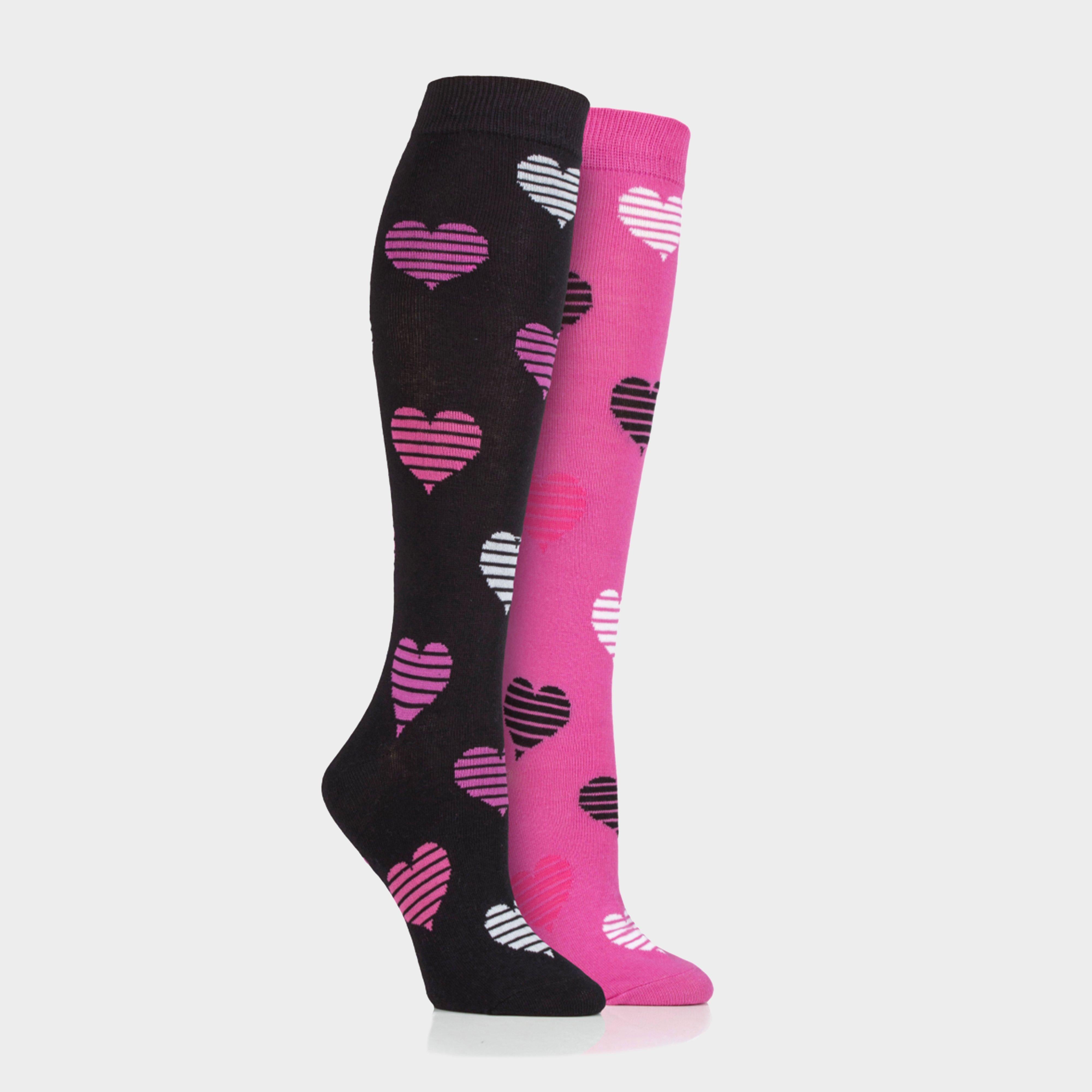 Kids' Equestrian Heart 2 Pack Socks