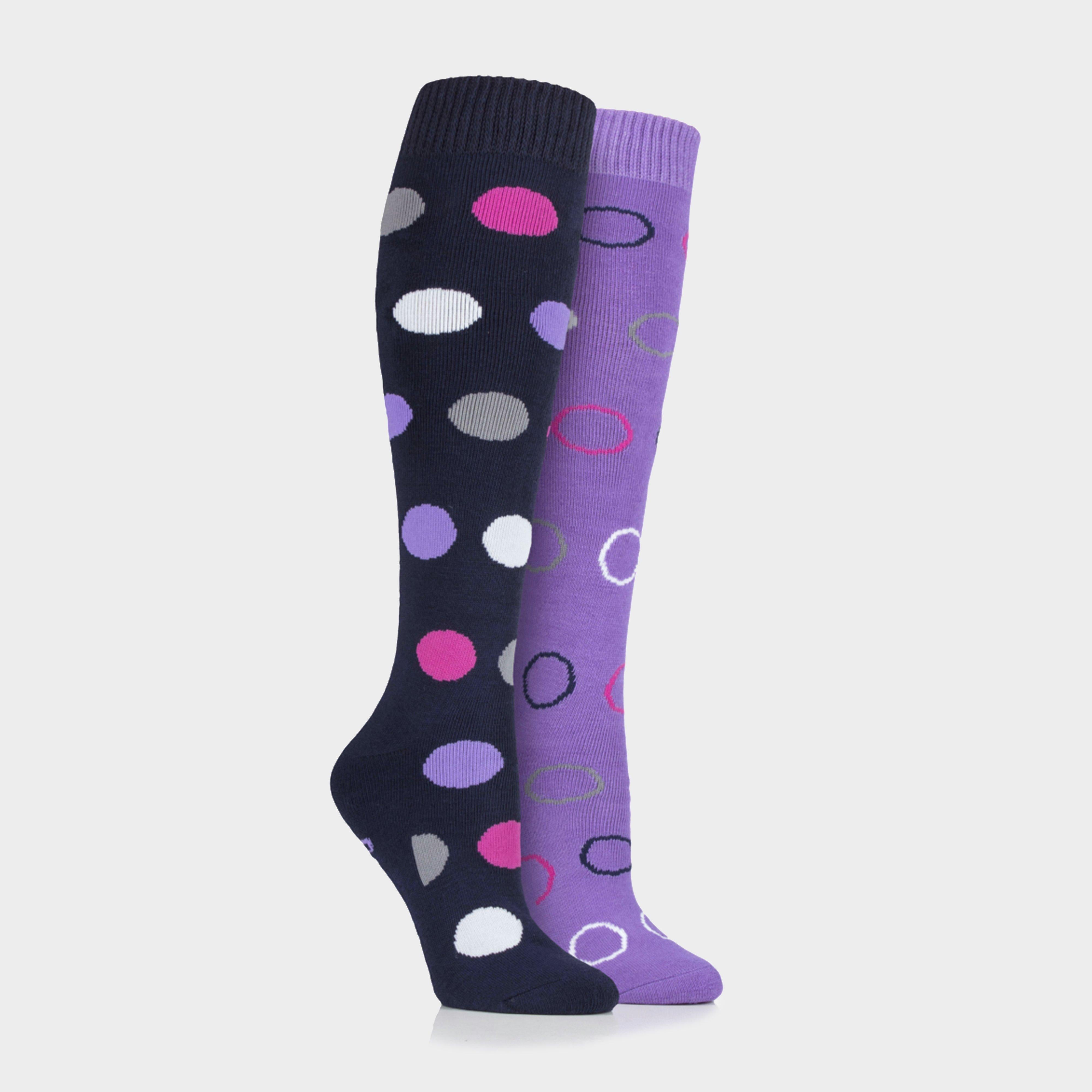 Women's Equestrian Midweight Spotty Socks