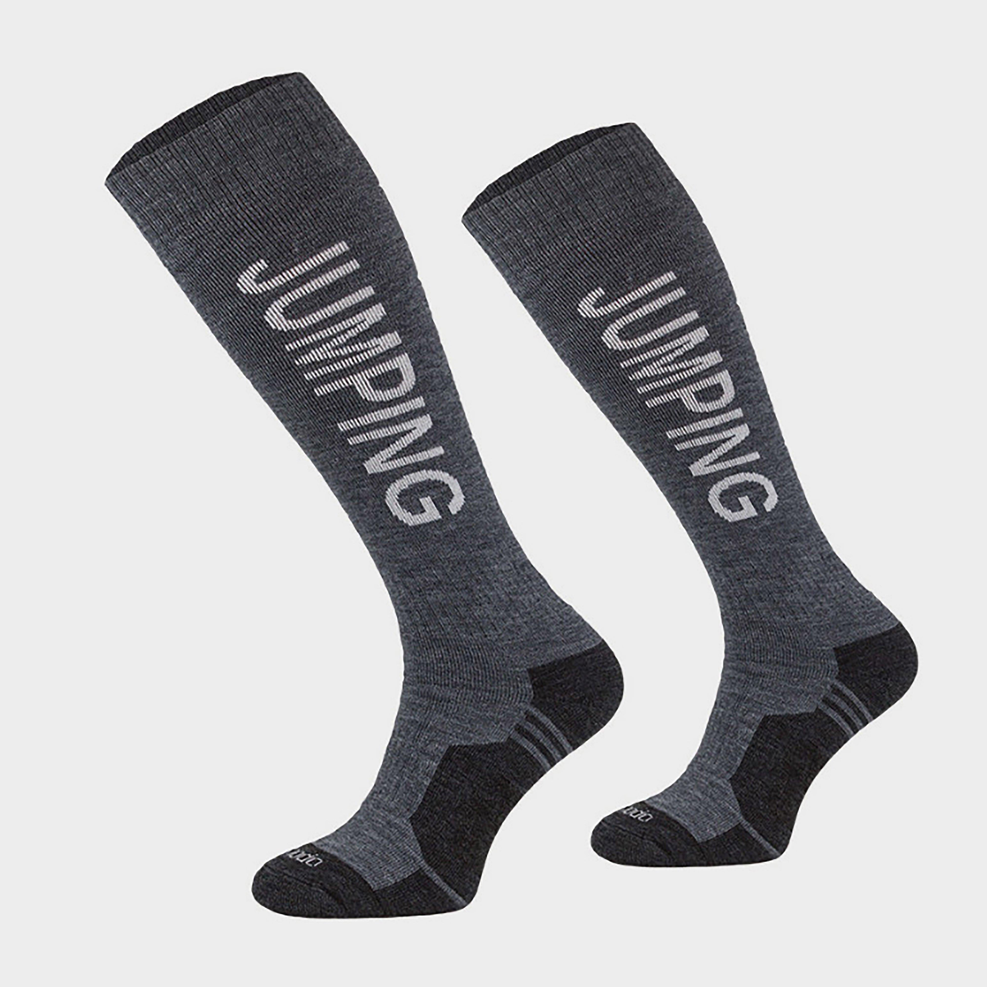 Womens Jumping Socks Grey/White