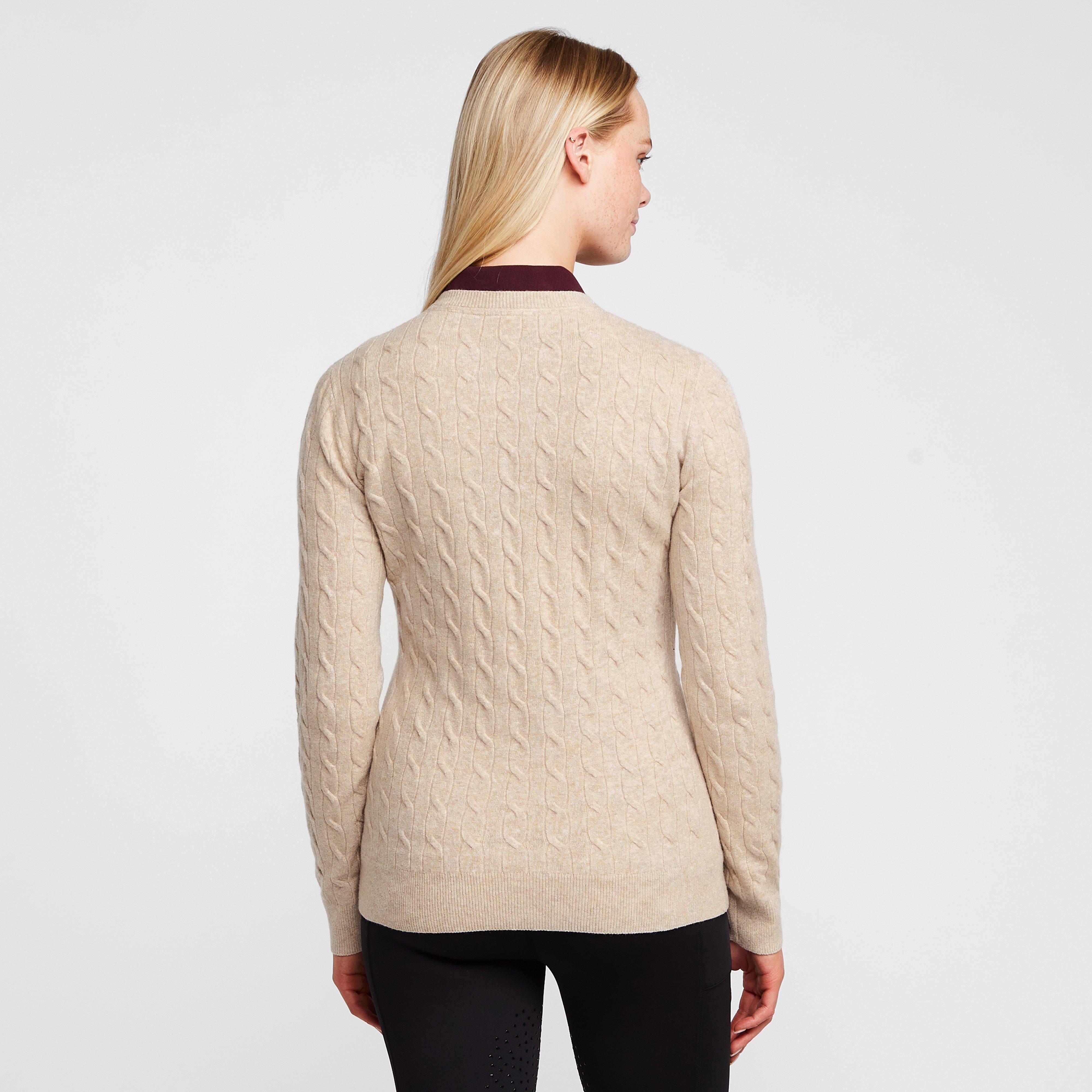 Classy Cable Pullover Champagne Light Grey Heather