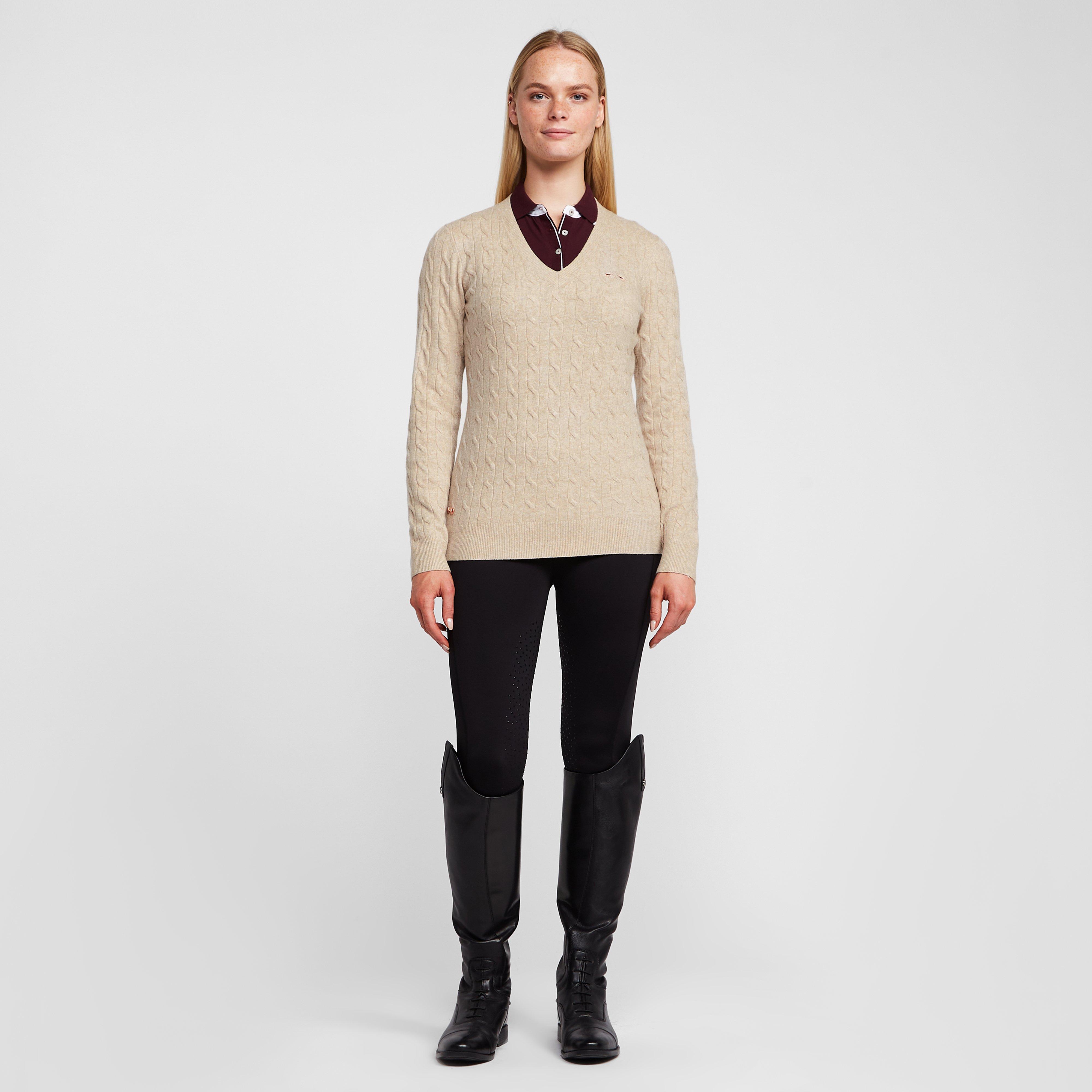 Classy Cable Pullover Champagne Light Grey Heather