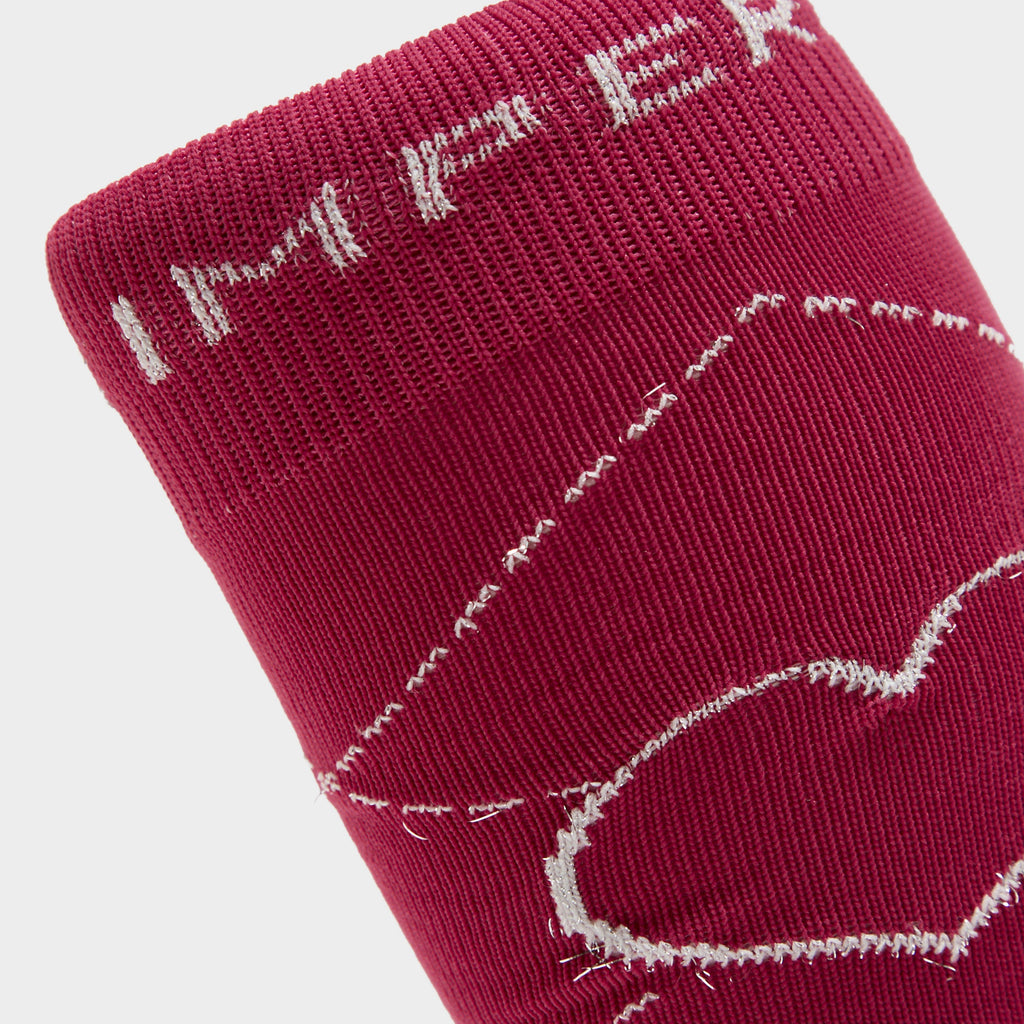 Ladies Heart Long Socks