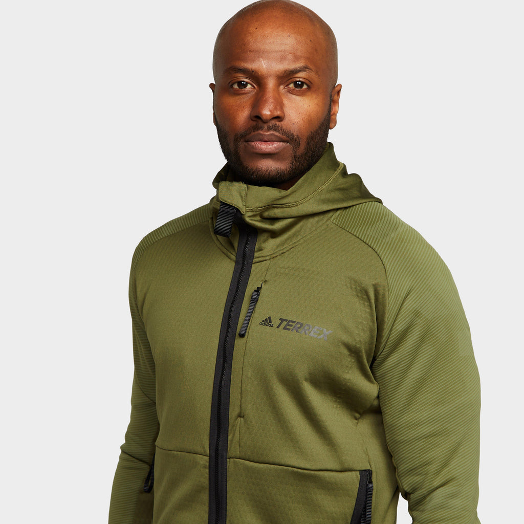 Men’s Tech Flooce Hooded Hiking Fleece Jacket
