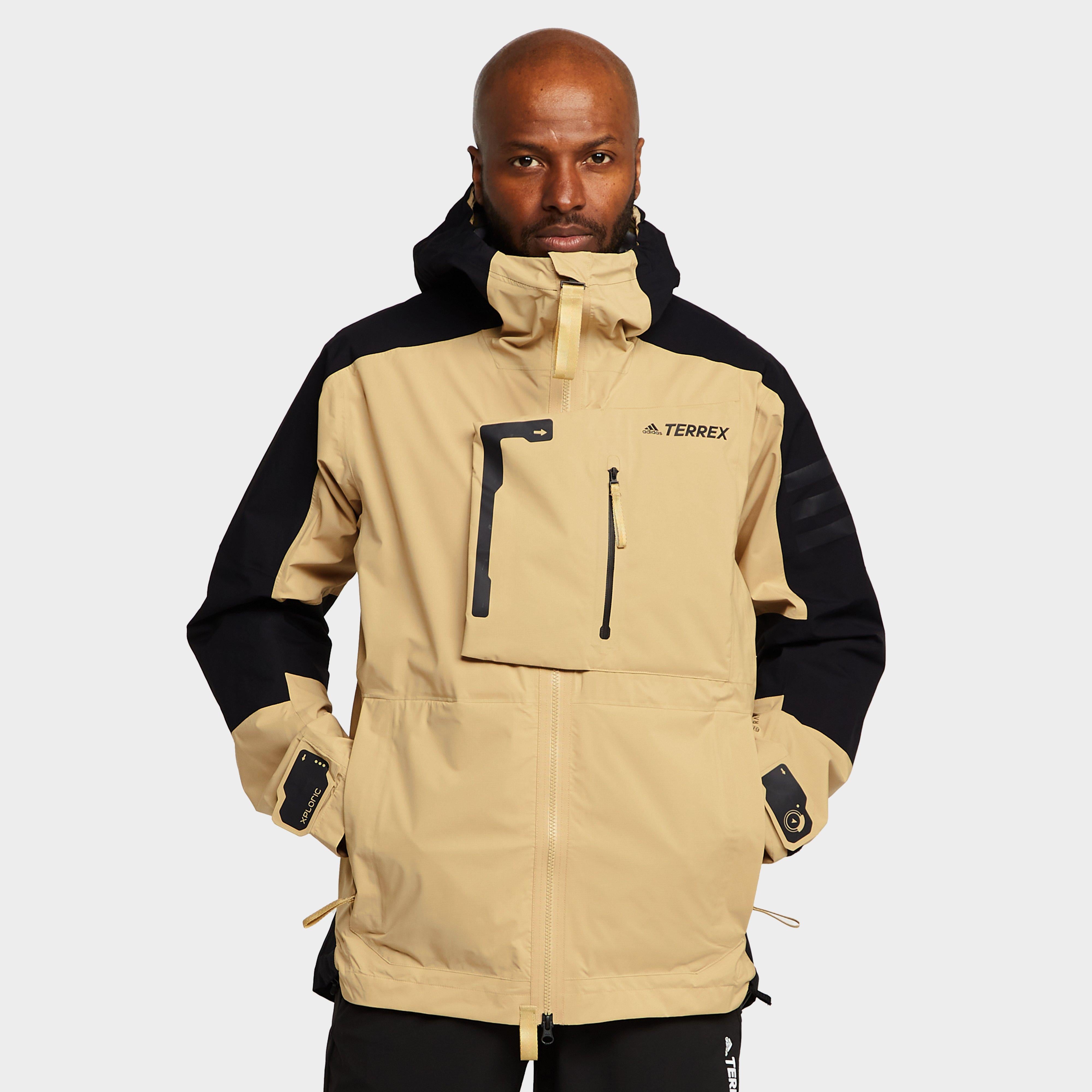 Beige adidas Terrex Men's Xploric RAIN.RDY Jacket – GO Outdoors