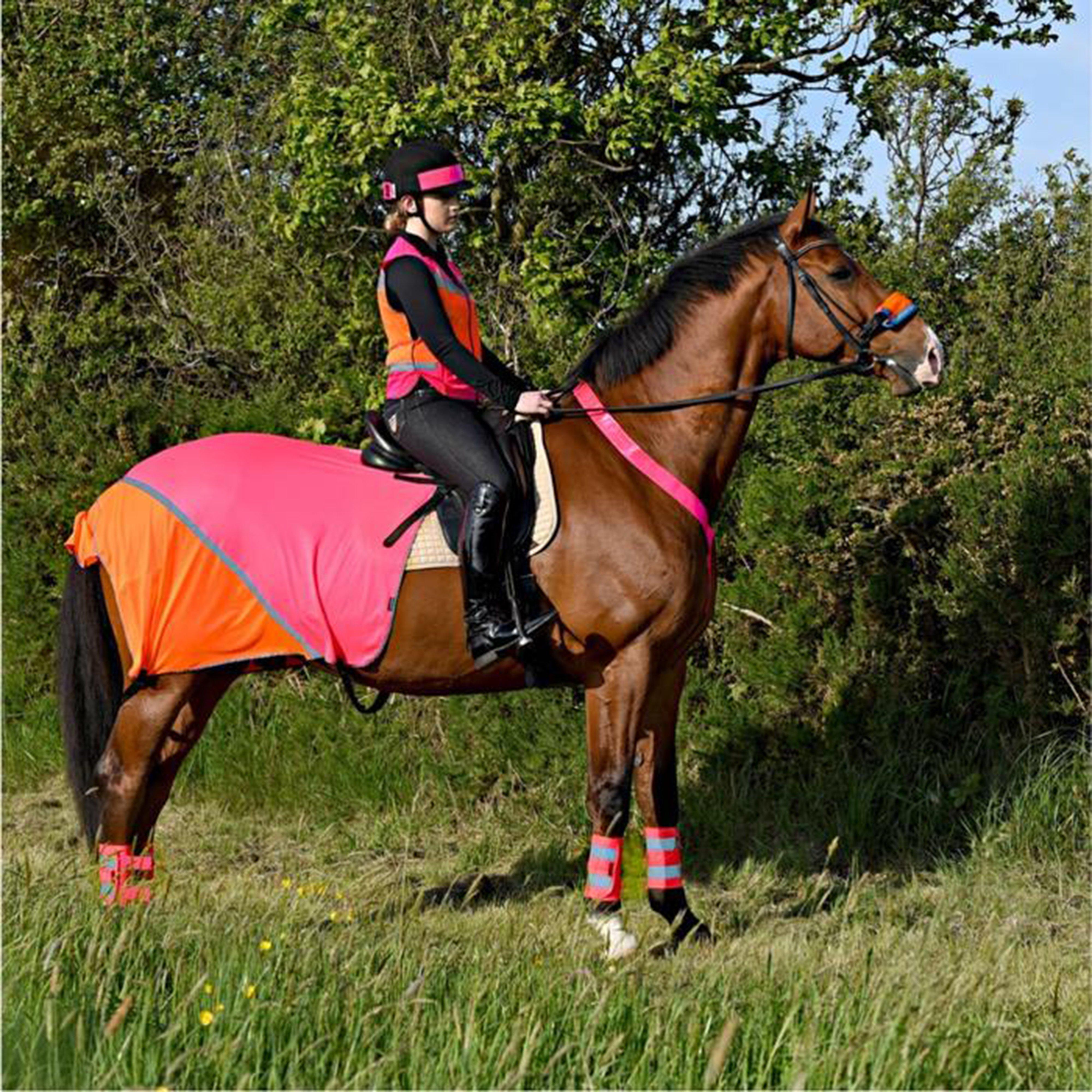 Charlotte Dujardin Multi-Coloured Quarter Sheet Pink/Orange
