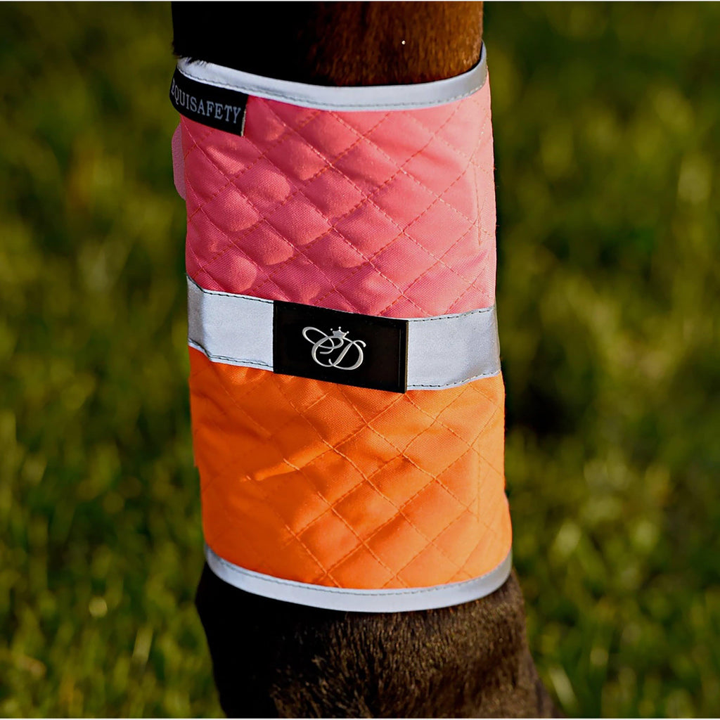 Charlotte Dujardin Multi-Coloured Horse Boots Pink/Orange
