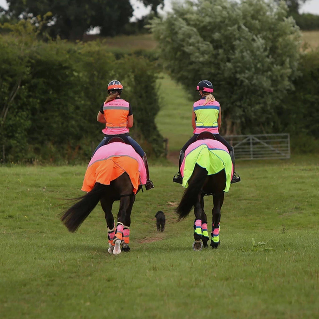 Charlotte Dujardin Multi-Coloured Horse Boots Pink/Orange