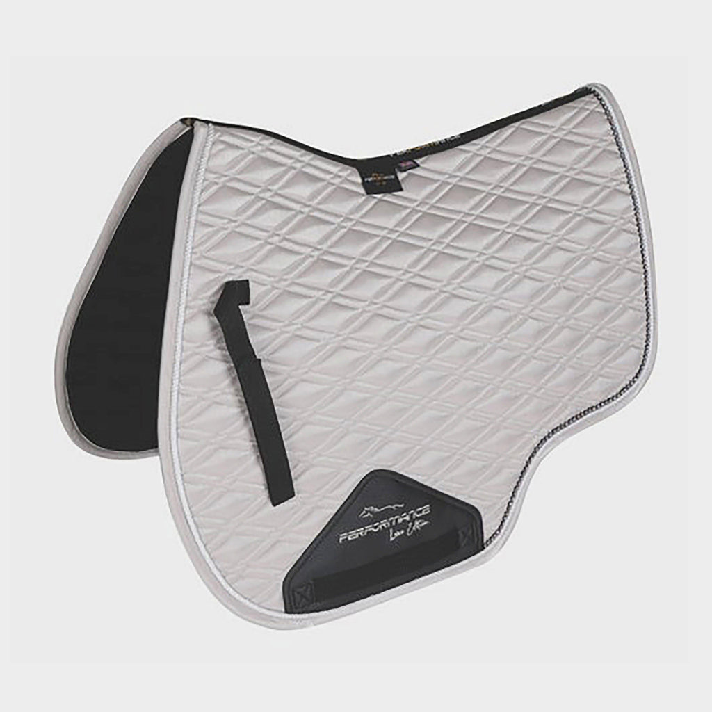 Performance Euro Cut Luxe Saddle Pad Silver