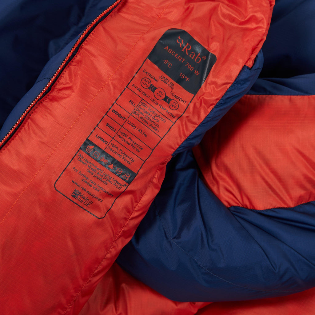 Ascent 700 Women's Down Sleeping Bag (Left Zip)