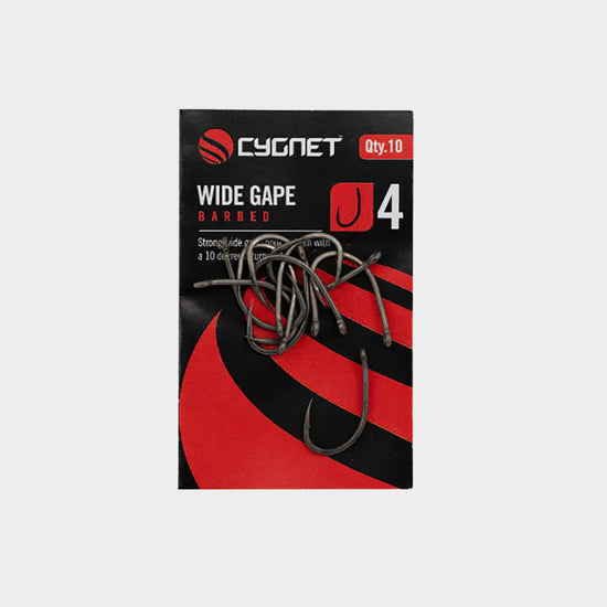 Wide Gape Hooks Size 4 Barbed