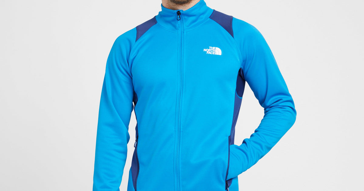 Blue The North Face Men's Athletic Outdoor Full-Zip Midlayer Jacket ...