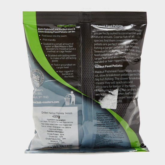 Halibut Pellet Pre-Drilled 14mm