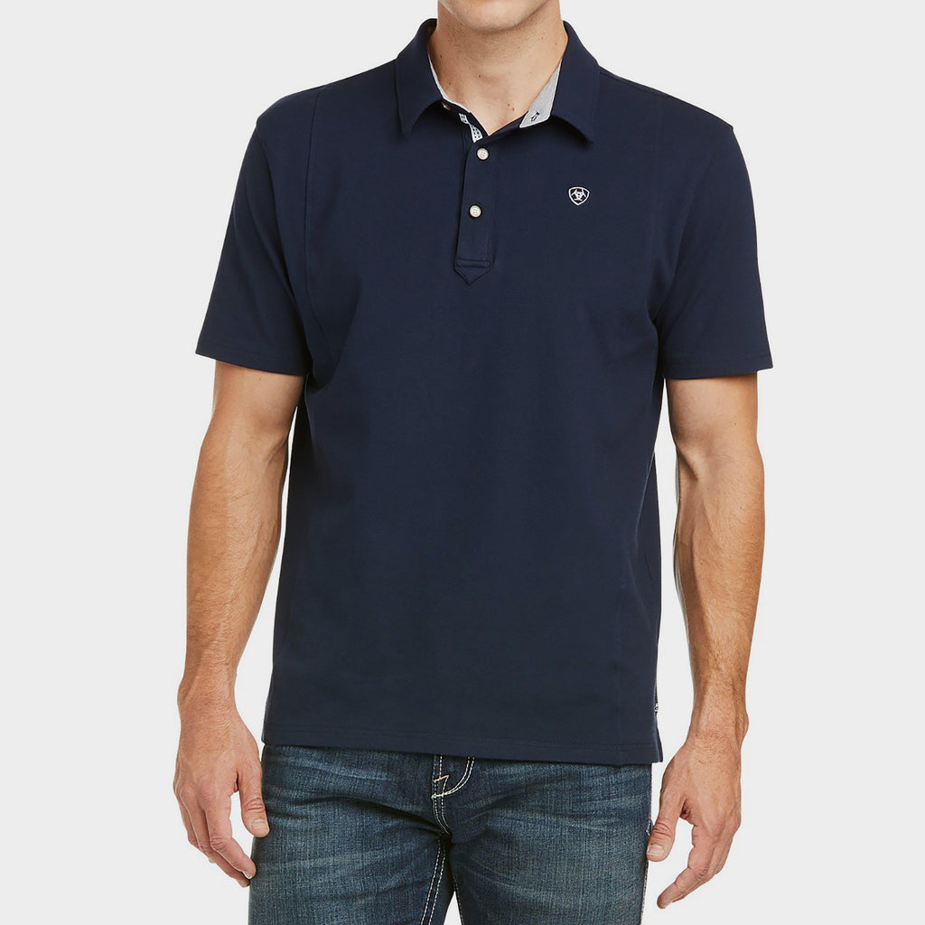 Mens Medal Short Sleeved Polo