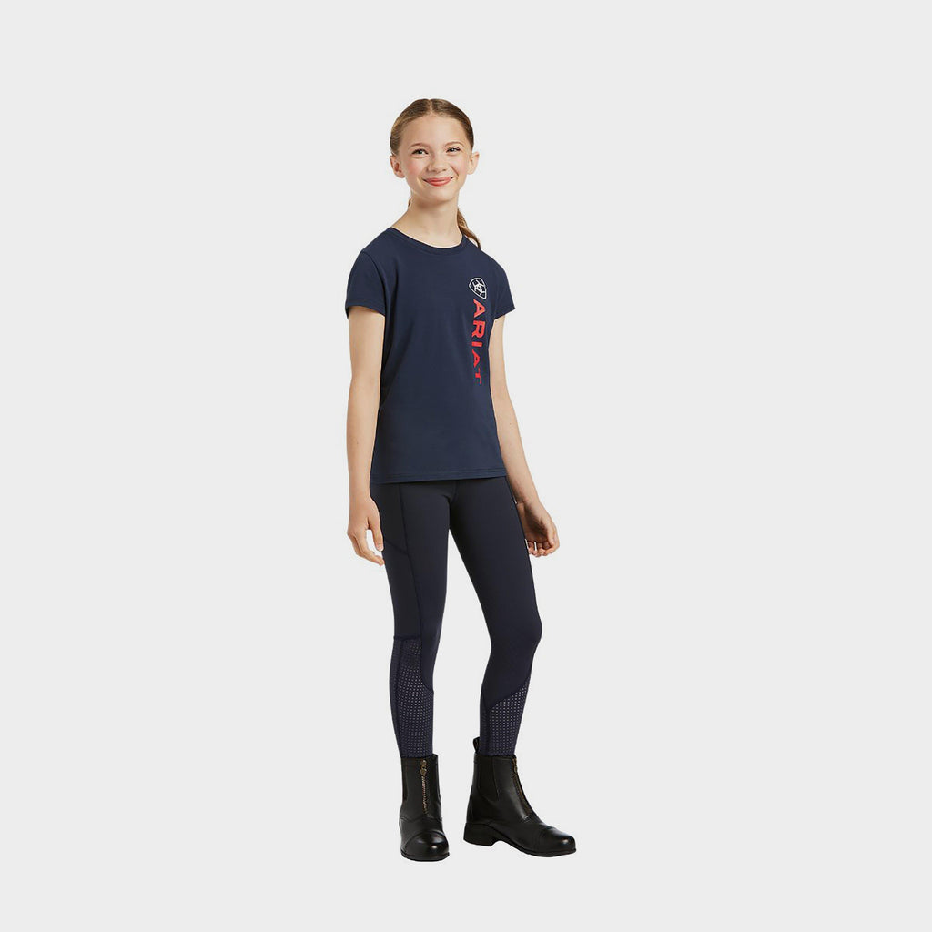 Kids’ Vertical Logo Short Sleeved Top