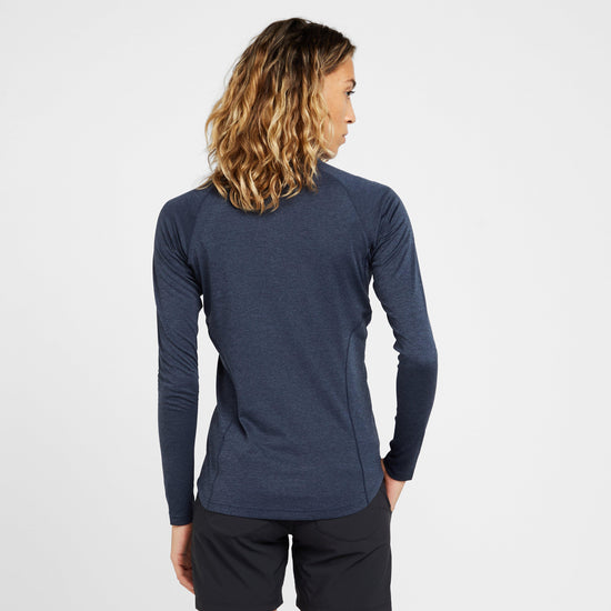 Women’s Dart Zip Neck Long Sleeve T-Shirt
