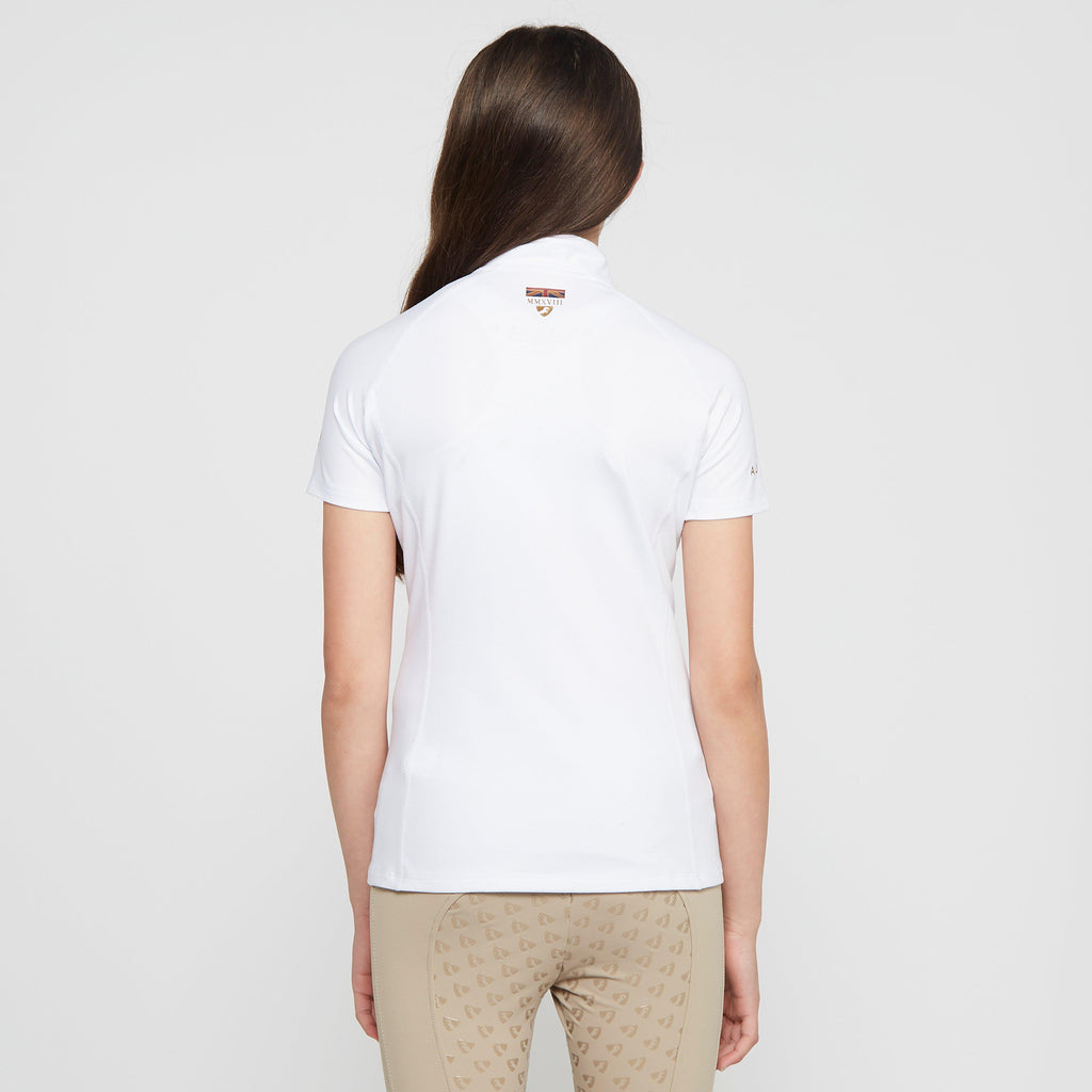 Childs Team Short Sleeve Base Layer White