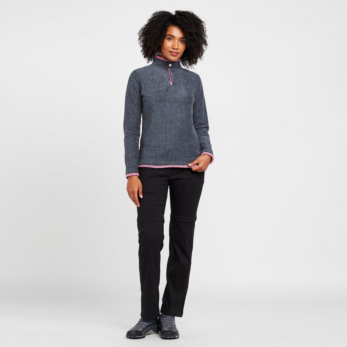 Women's Lynda Grid Half Zip Grid Fleece