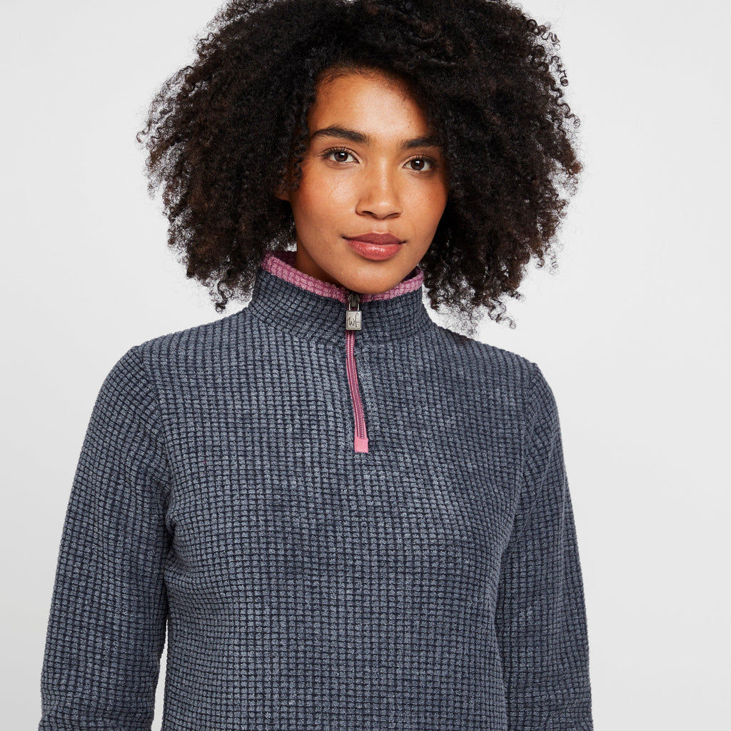 Women's Lynda Grid Half Zip Grid Fleece