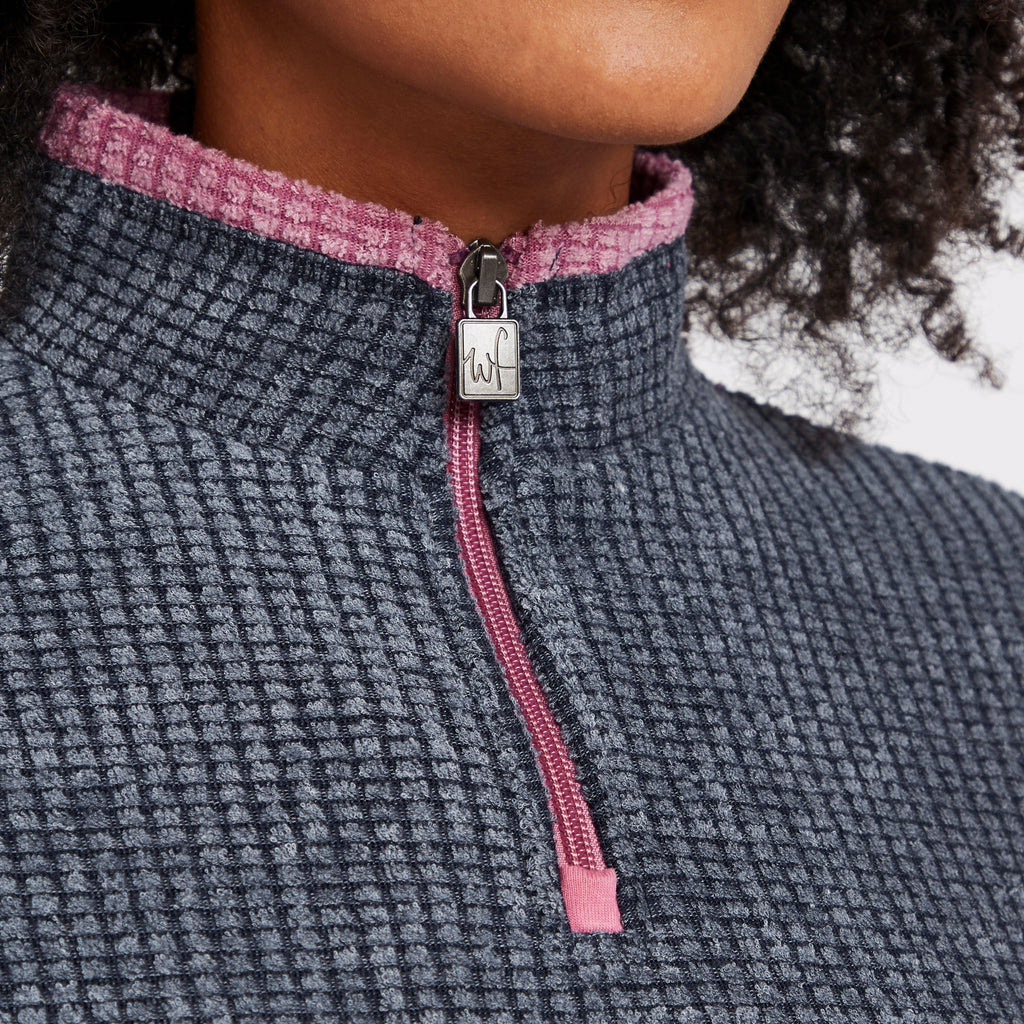 Women's Lynda Grid Half Zip Grid Fleece