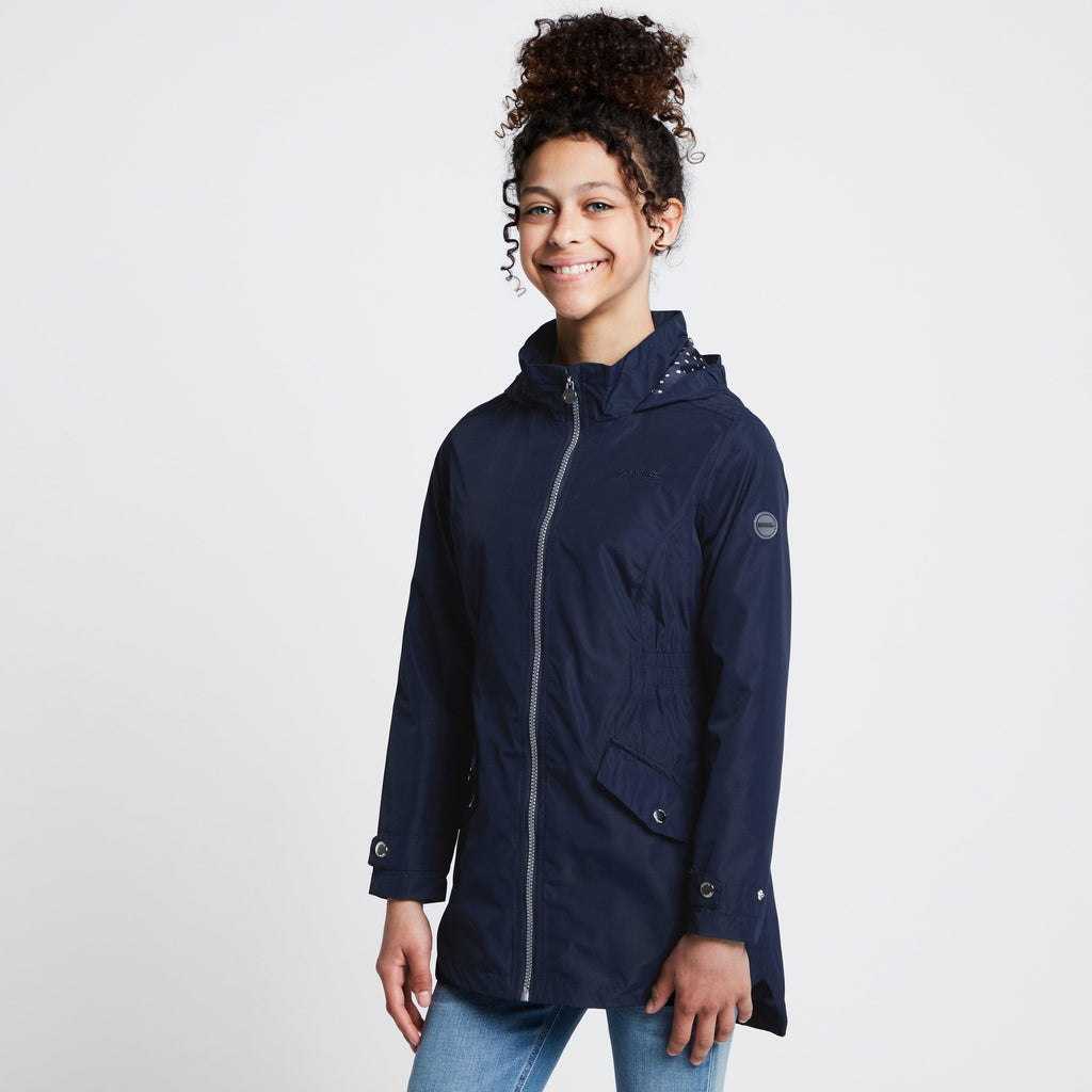 Kids Talei Waterproof Jacket Navy