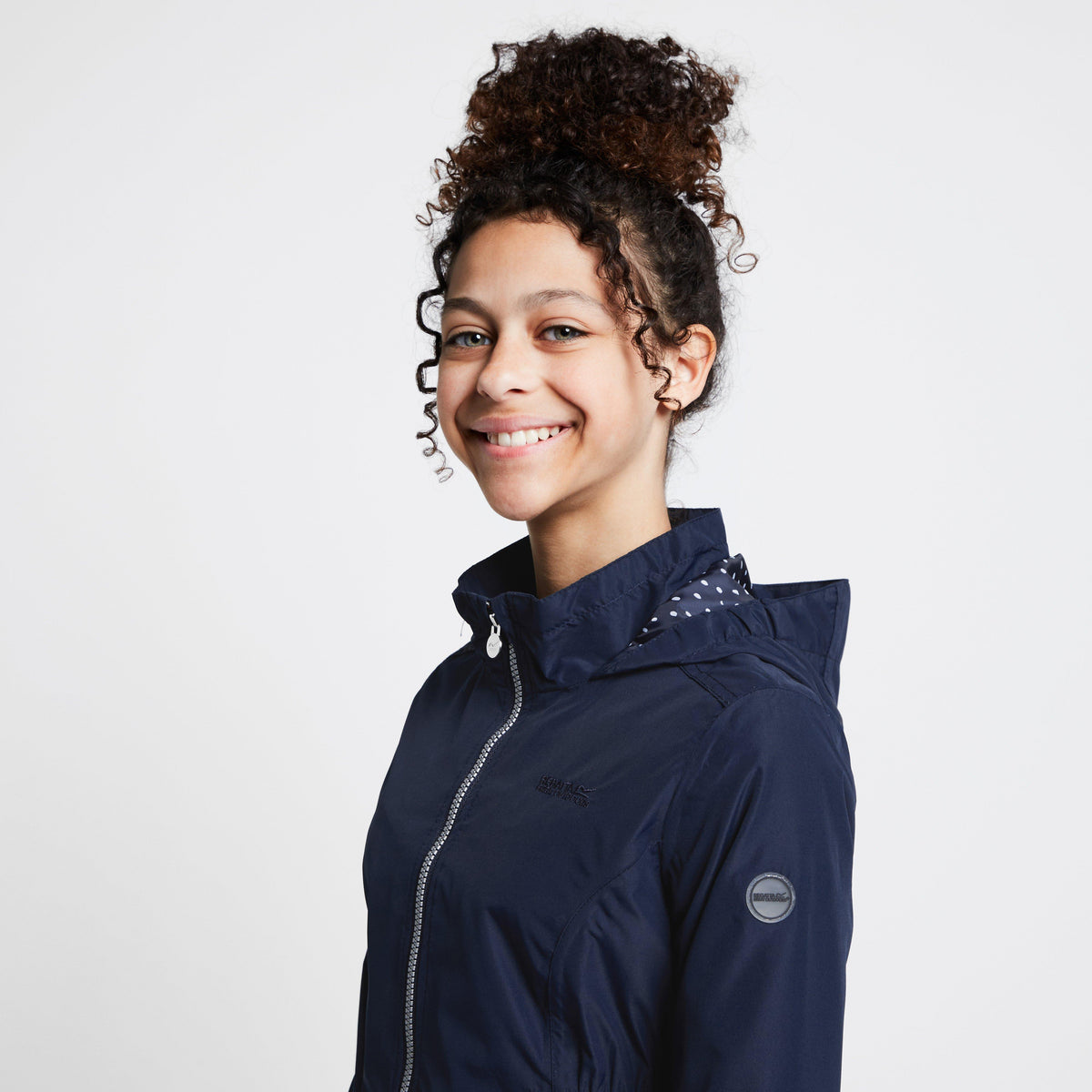 Kids Talei Waterproof Jacket Navy