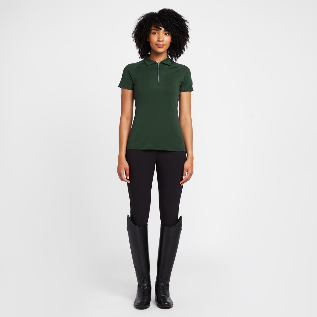 Womens Tiana Pique Short Sleeve Polo Shirt