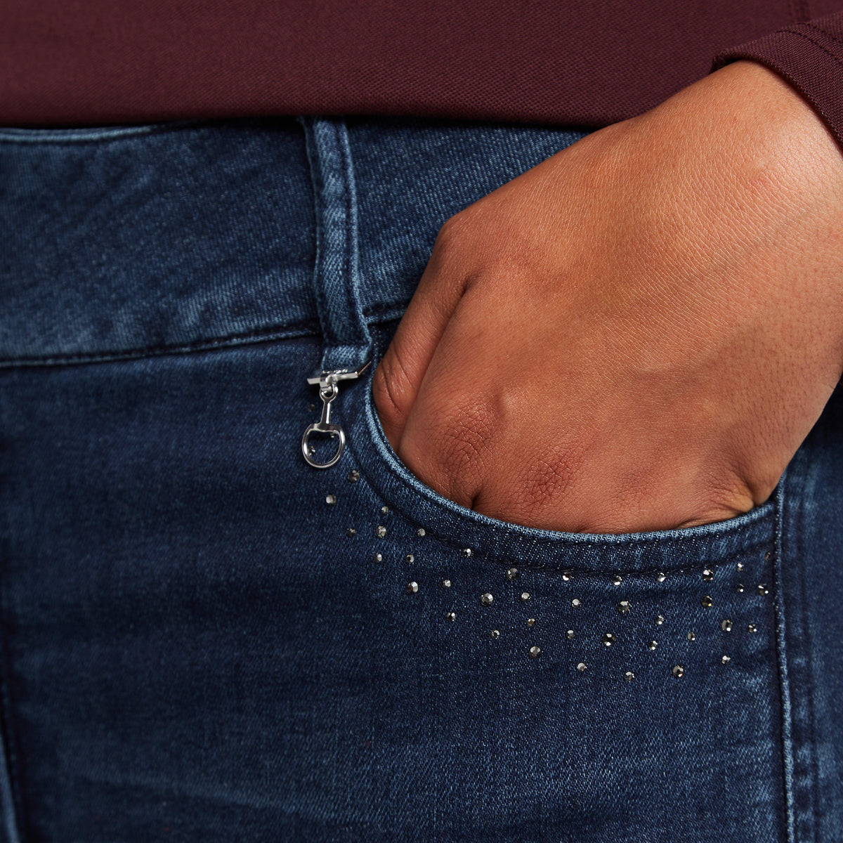 Women’s Kaia Denim Silicone Full Seat Breeches