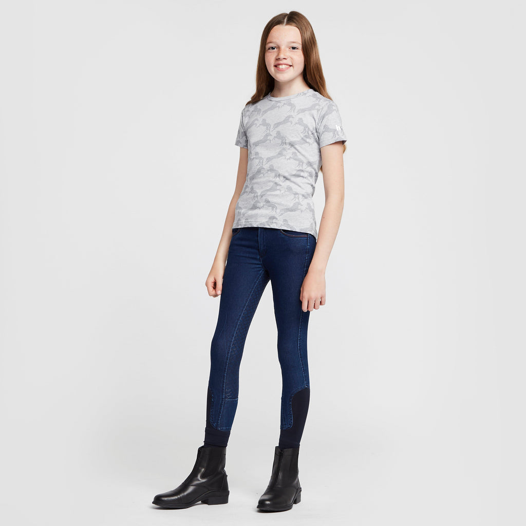 Childs Organic Micky Printed Cotton T-Shirt Ash Grey