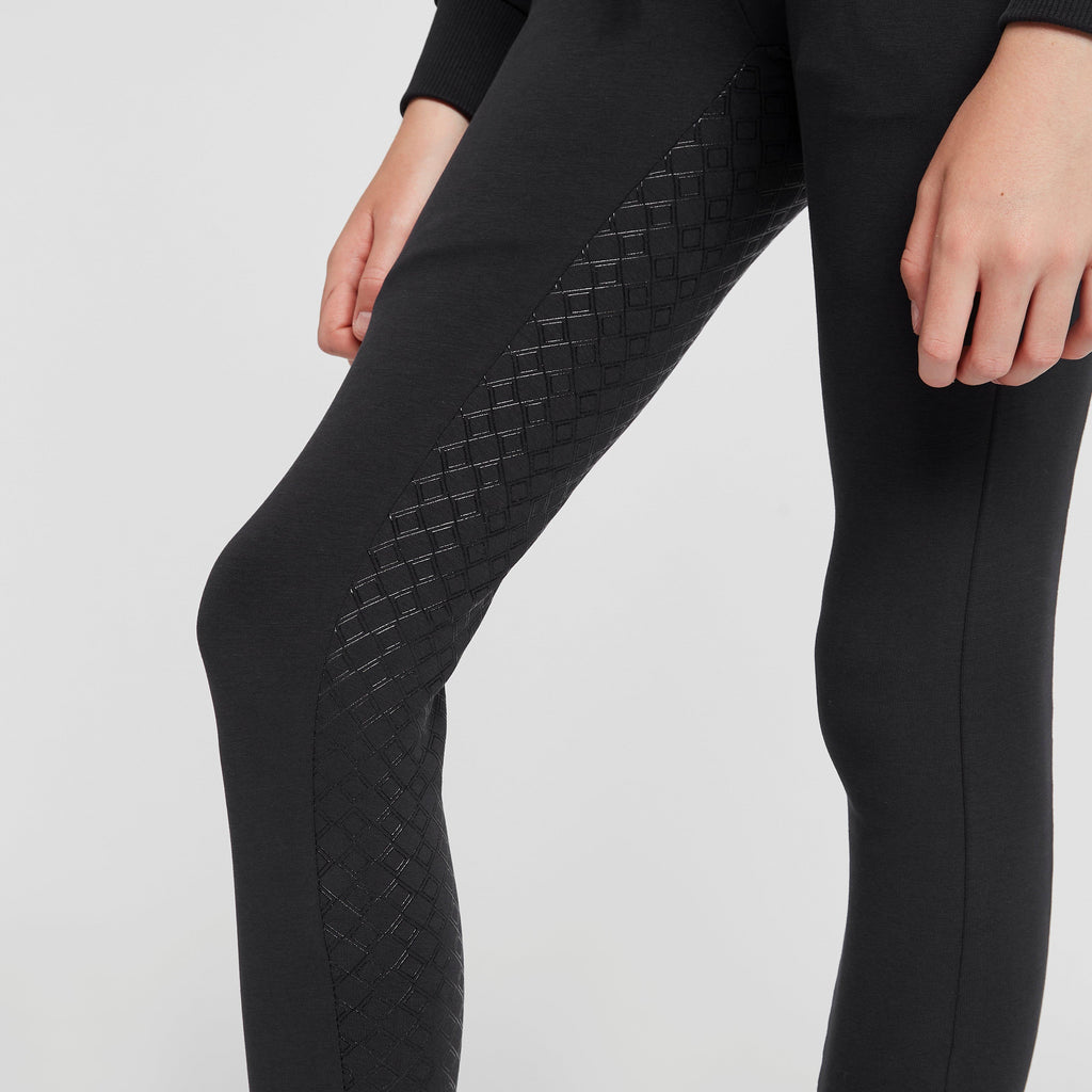 Kids' Organic Emmie Cotton Silicone Full Seat Riding Tights