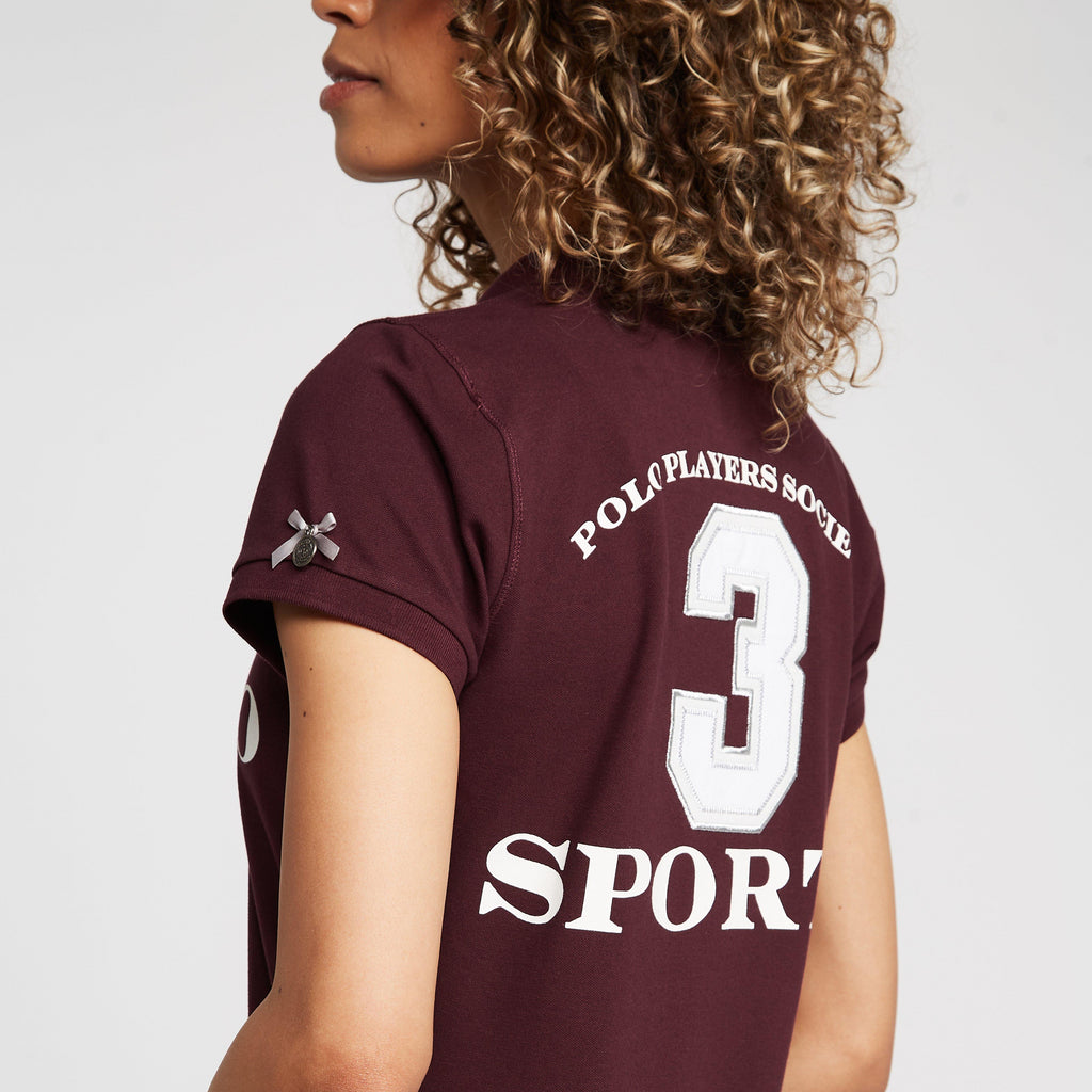 Ladies Favouritas EQ Polo Shirt Deep Berry Red