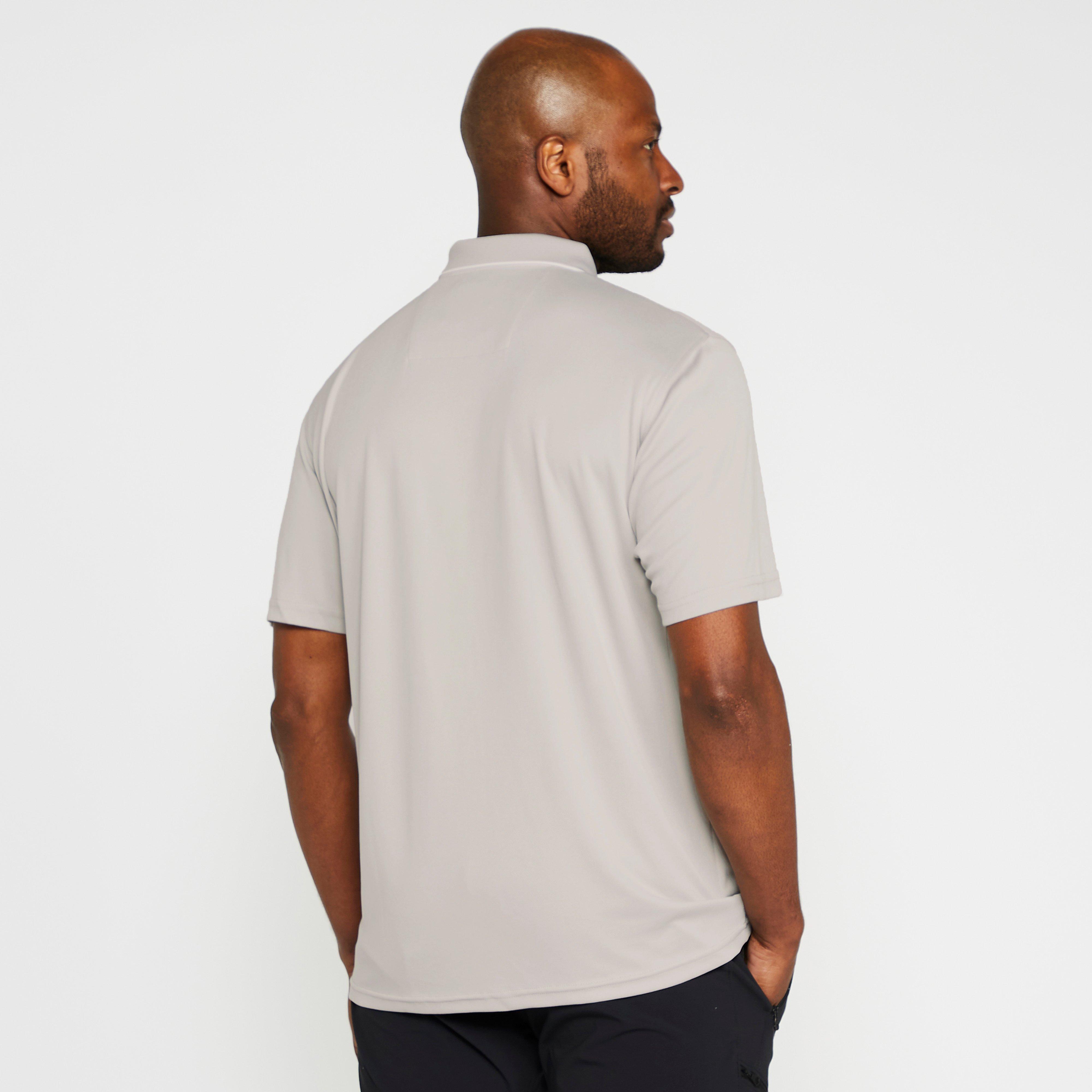 Mens Maverick V Active Polo Shirt Silver Grey