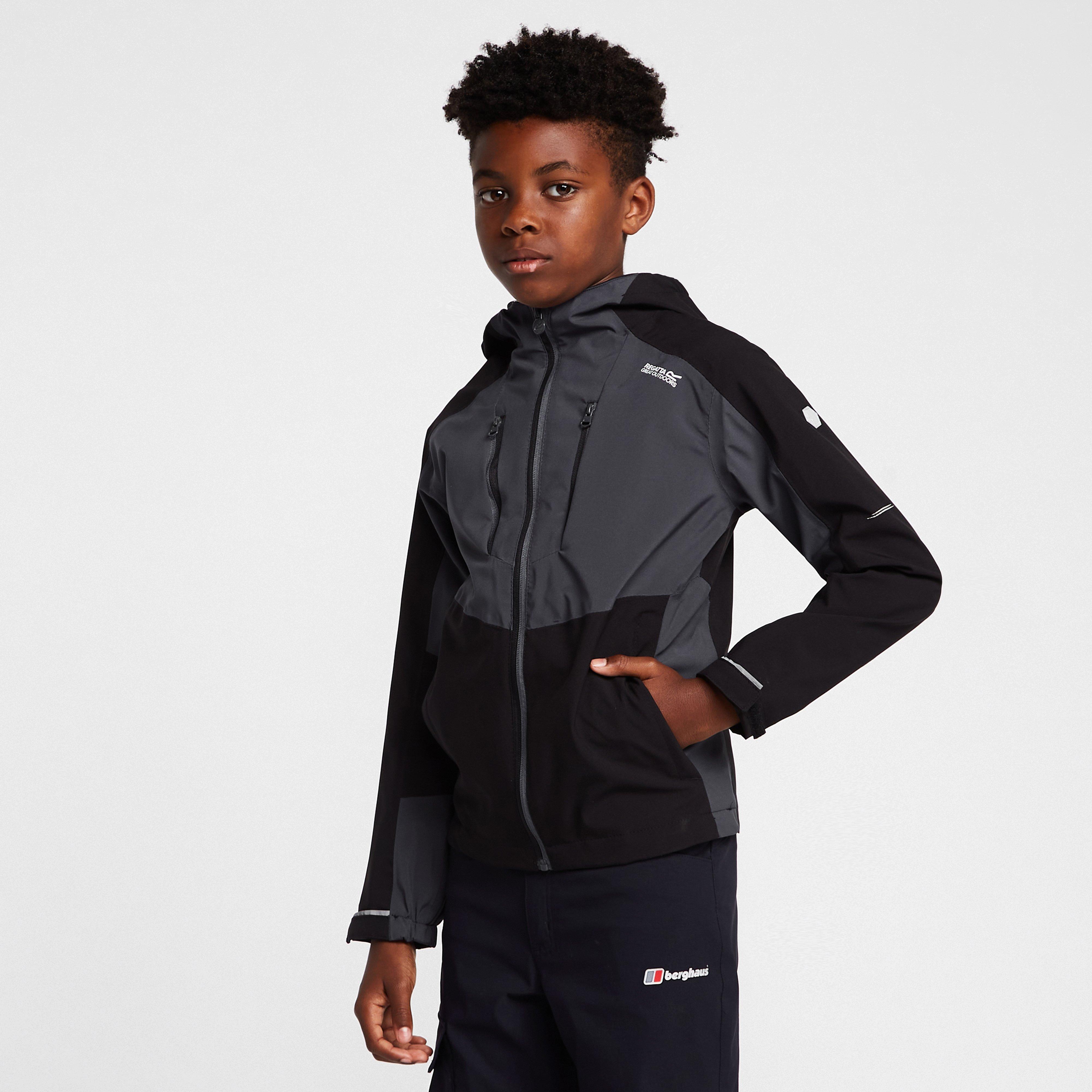Kids' Highton III Waterproof Jacket Black/India Grey