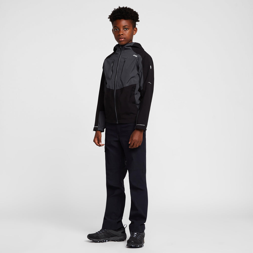 Kids' Highton III Waterproof Jacket Black/India Grey