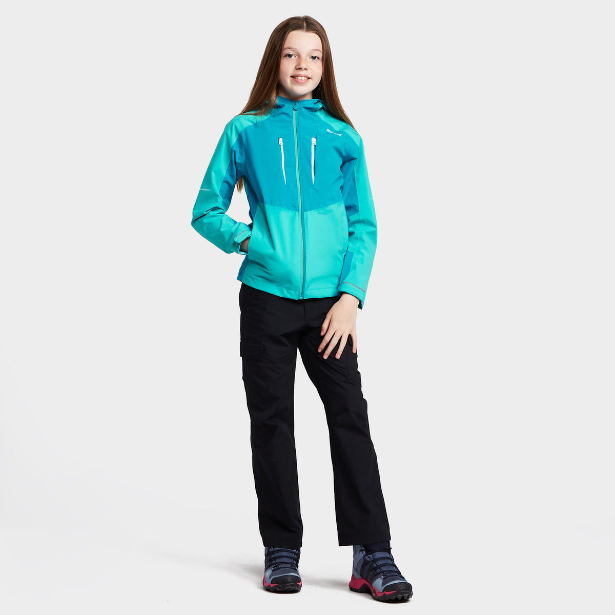 Kids' Highton III Waterproof Jacket Turquoise/Enamel