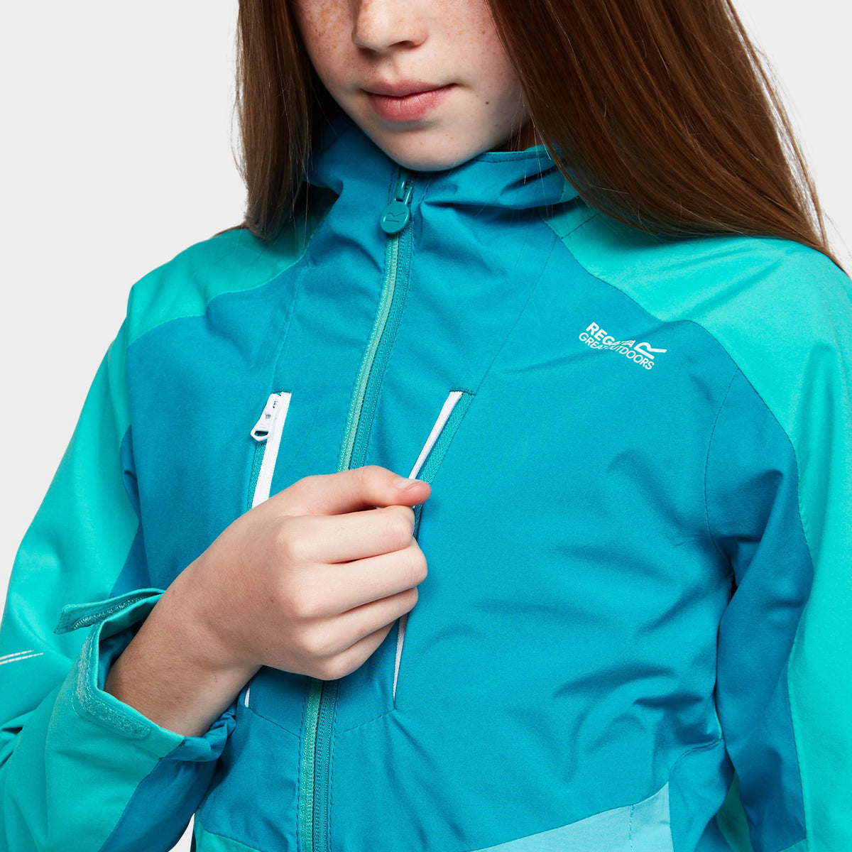 Kids' Highton III Waterproof Jacket Turquoise/Enamel