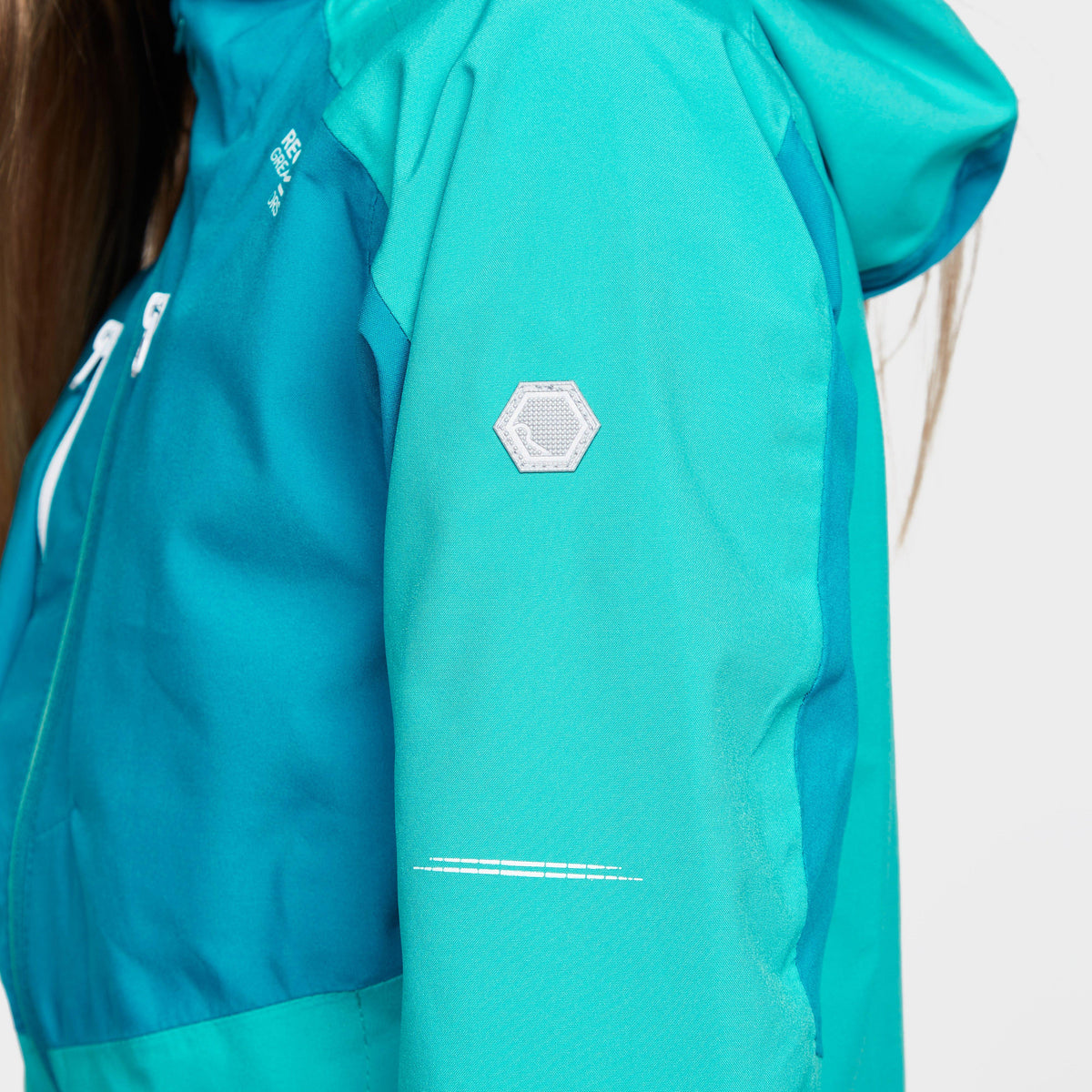 Kids' Highton III Waterproof Jacket Turquoise/Enamel