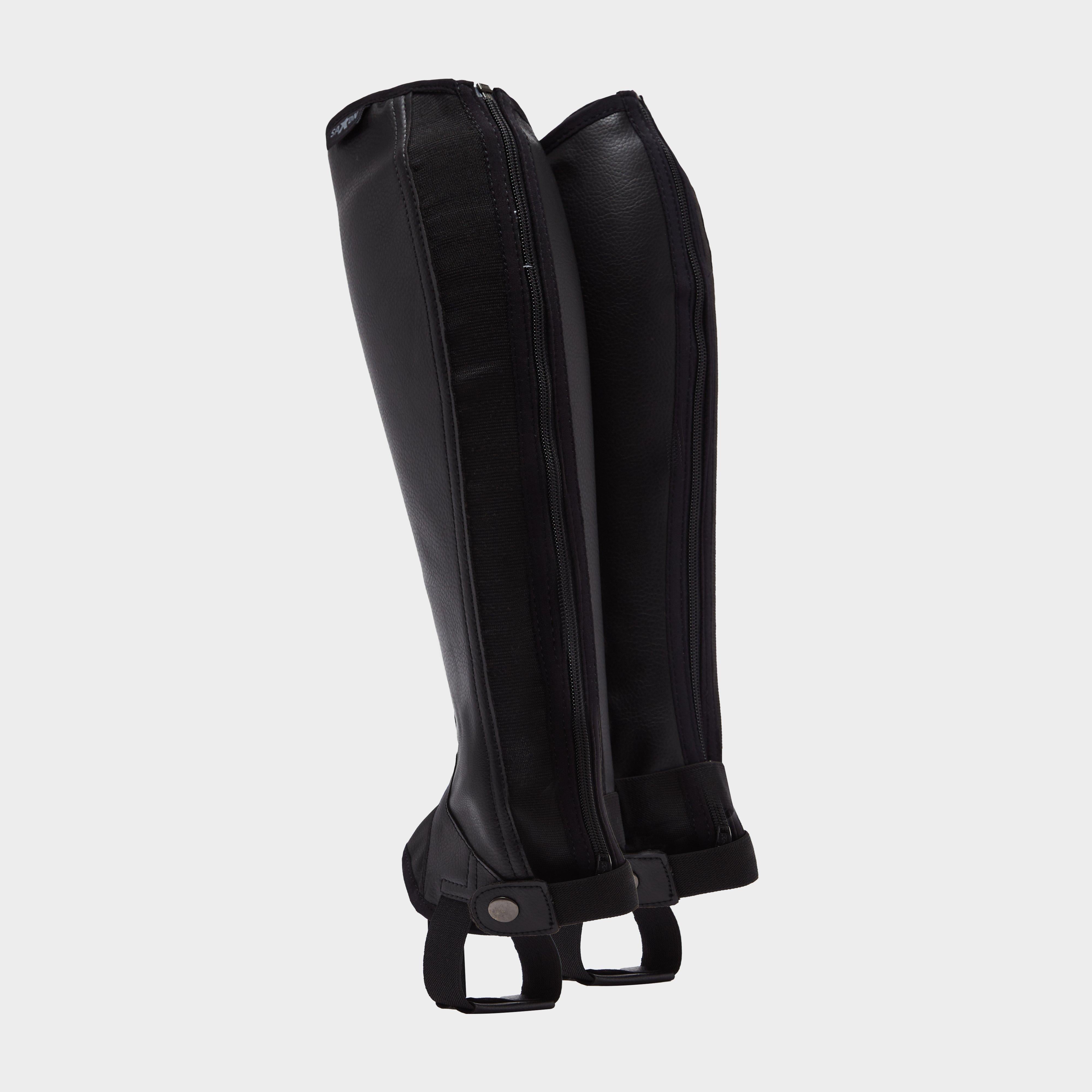 Adults Equileather Half Chaps Black