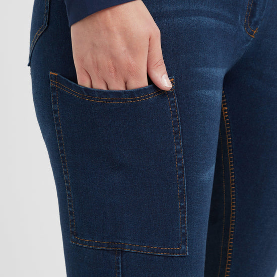 Women's Supa-Fit Zip Up Knee Patch Jodhpurs