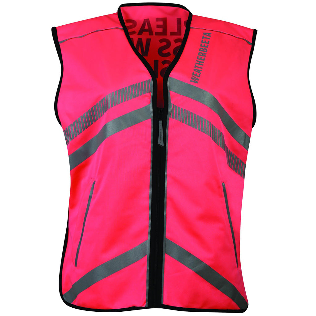 Adults’ Reflective Hi-Vis Waistcoat Pink