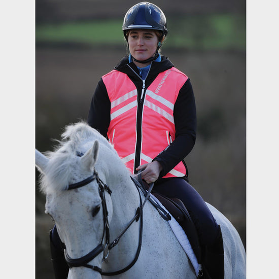 Adults’ Reflective Hi-Vis Waistcoat Pink