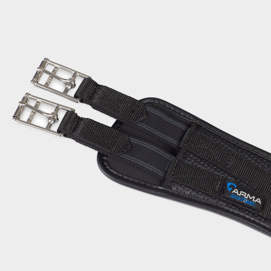 Anti-Chafe Anatomic Elasticated GP Girth in Black