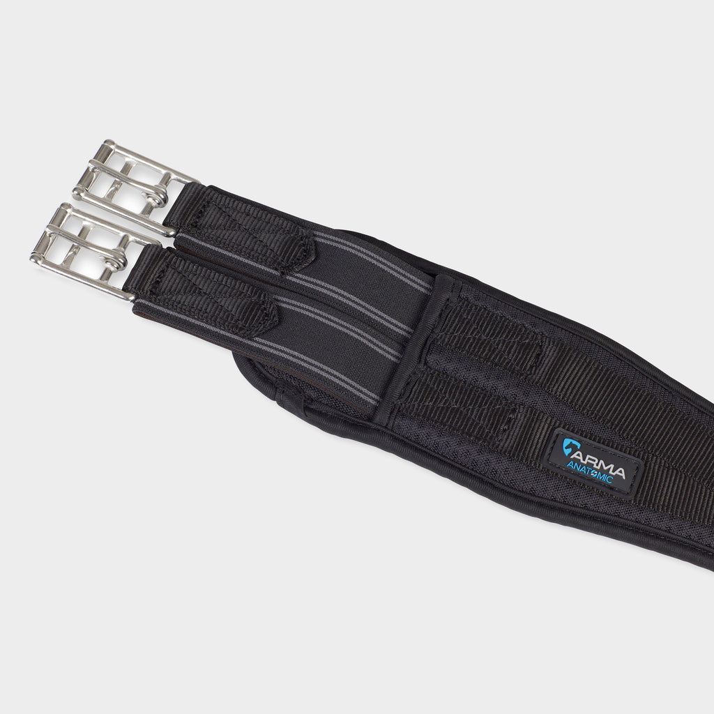 Airflow Elasticated GP Girth  in Black