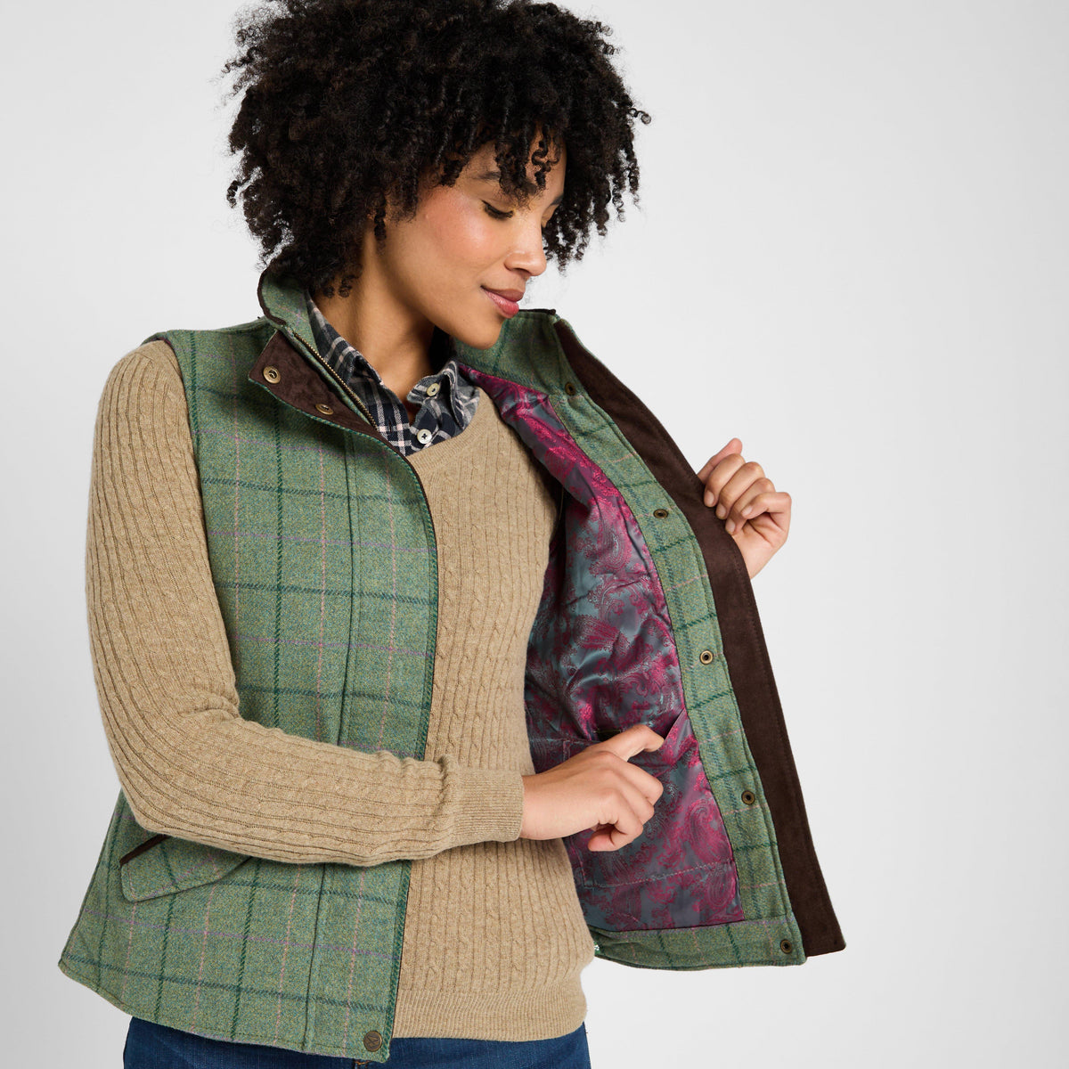 Women's Roslin Tech Tweed Waistcoat